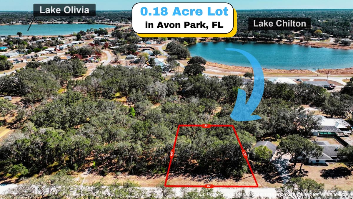 Lote Arbolado de 0.18 Acres en Avon Park, FL — Cerca del Lago Olivia