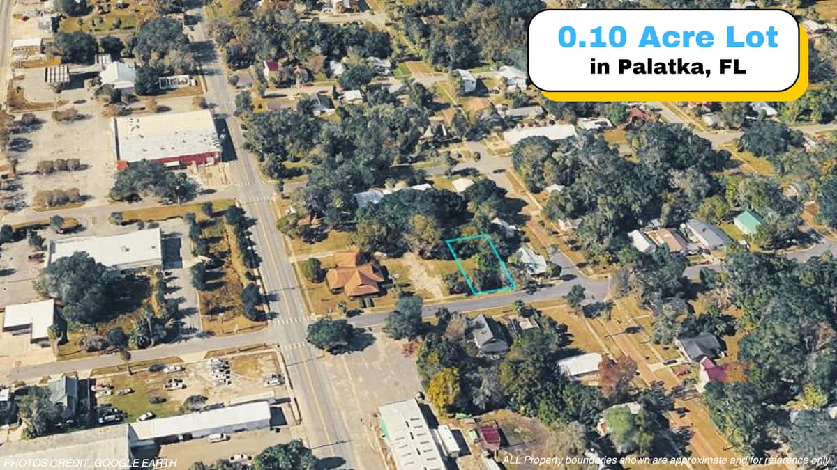 Terreno Asequible de 0.10 Acres en Palatka, FL — Zonificación Multifamiliar Cerca del Centro