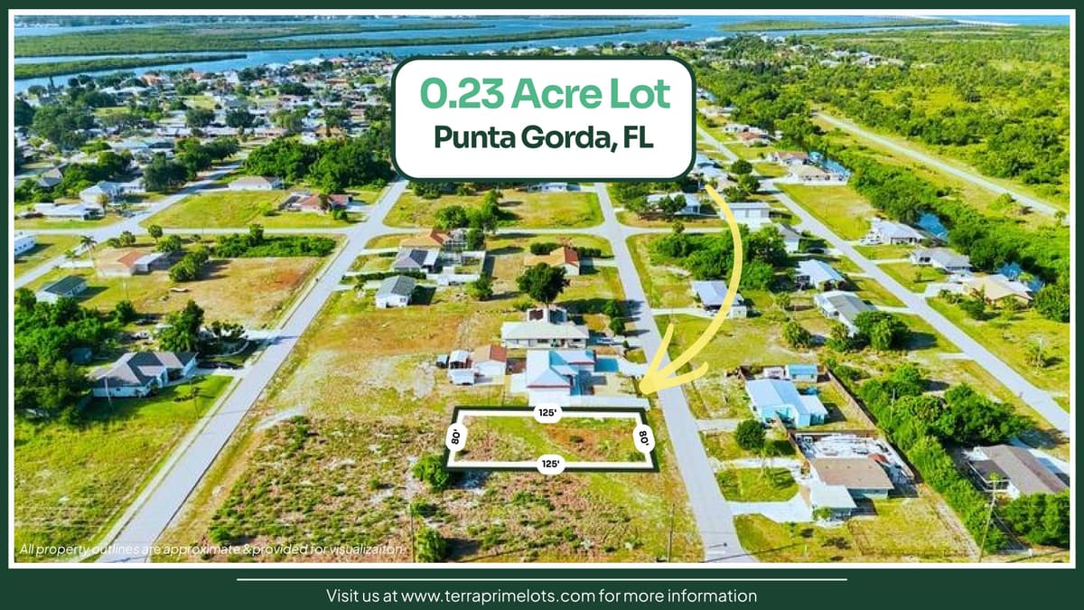 0.23-Acre Lot in Punta Gorda, FL — Harbour Heights Community with Public Water Access
